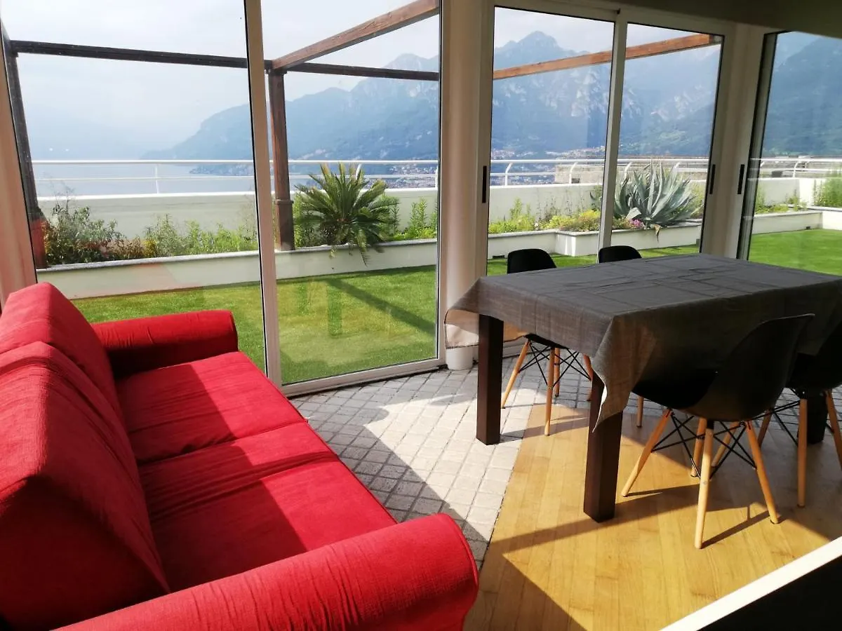 Attico With Big Terrace In Residence With Pool Valbrona 0*,