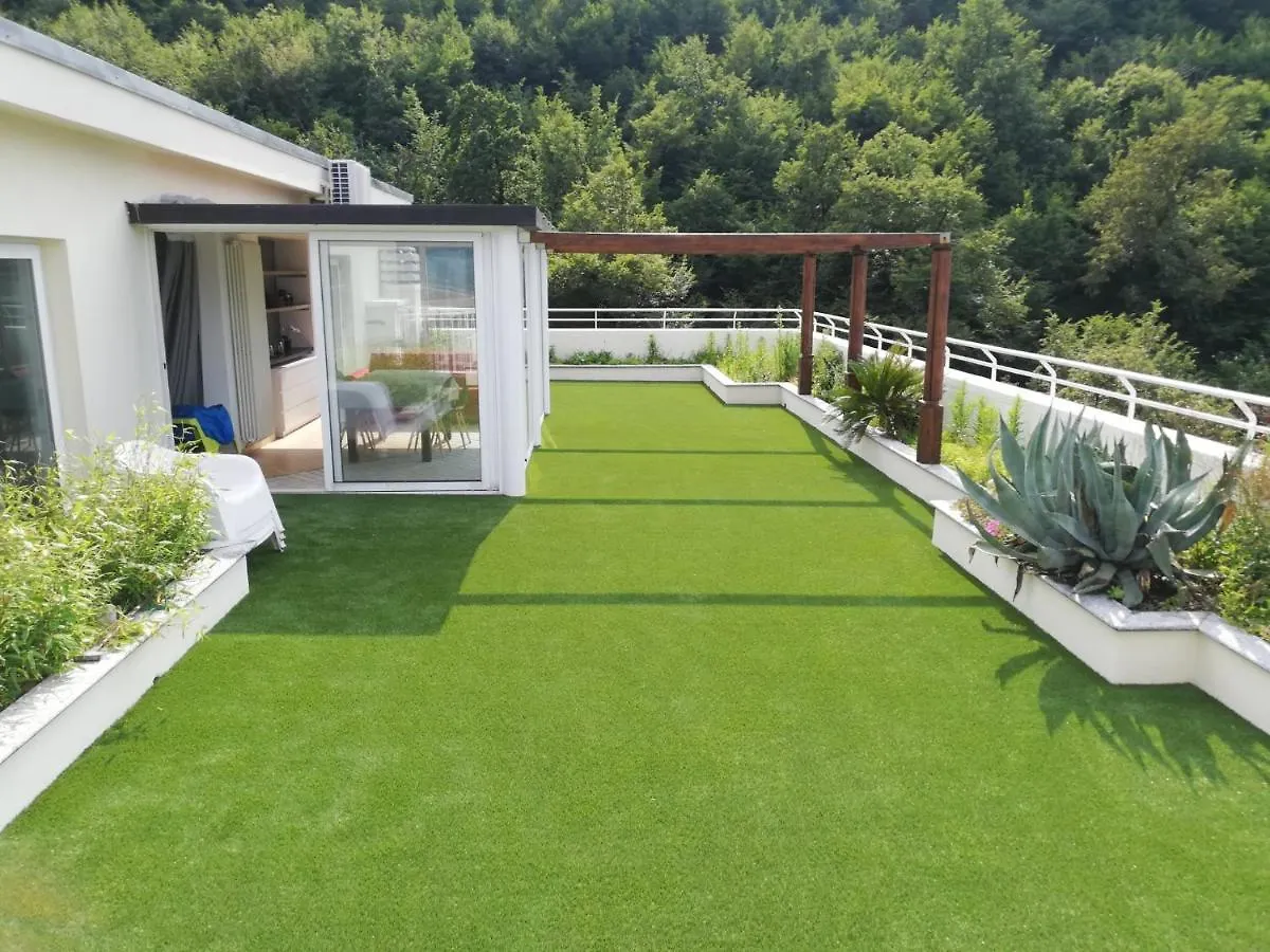 Attico With Big Terrace In Residence With Pool Valbrona Apartament