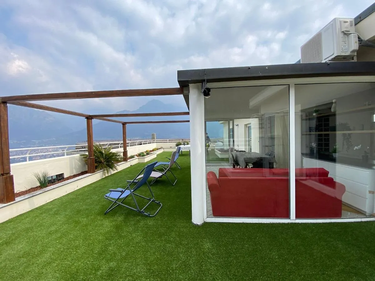 Attico With Big Terrace In Residence With Pool Valbrona