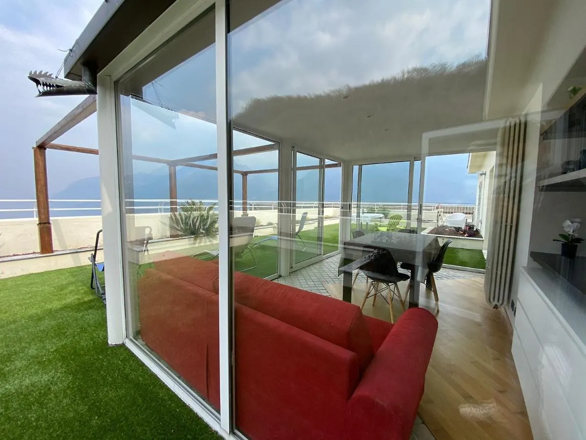 Attico With Big Terrace In Residence With Pool Valbrona Italia